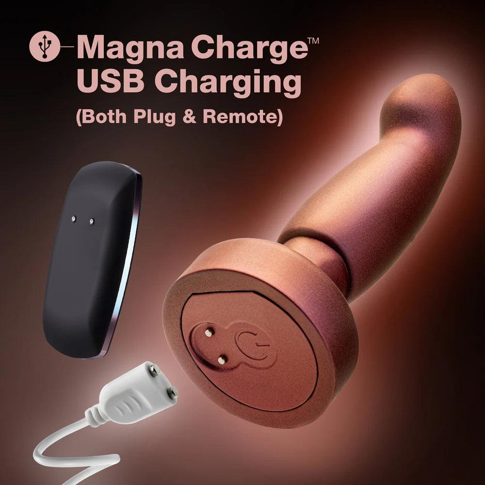 Blush Anal Adventures Matrix Bionic Plug with Remote Cosmic Copper - Buy At Luxury Toy X - Free 3-Day Shipping