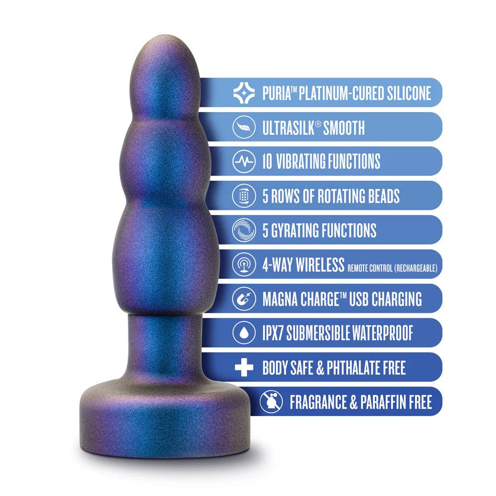 Blush Anal Adventures Matrix Kinetik Plug with Remote Space Age Blue - Buy At Luxury Toy X - Free 3-Day Shipping