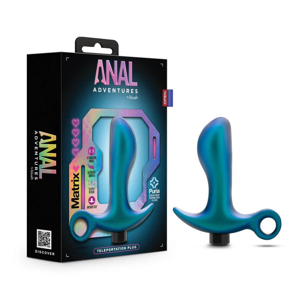 Blush Anal Adventures Matrix Teleportation Plug Lunar Blue - Buy At Luxury Toy X - Free 3-Day Shipping