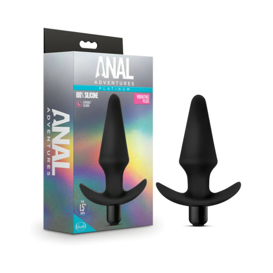 Blush Anal Adventures Platinum Silicone Vibrating Plug - Buy At Luxury Toy X - Free 3-Day Shipping