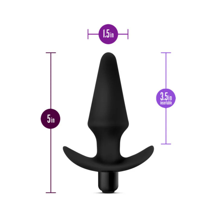 Blush Anal Adventures Platinum Silicone Vibrating Plug - Buy At Luxury Toy X - Free 3-Day Shipping