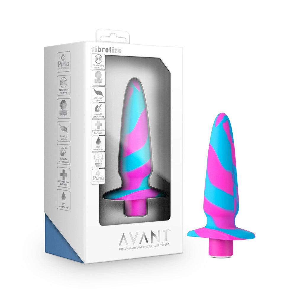 Blush Avant Vibrotize Vibrating Silicone Anal Plug Fuchsia - Buy At Luxury Toy X - Free 3-Day Shipping