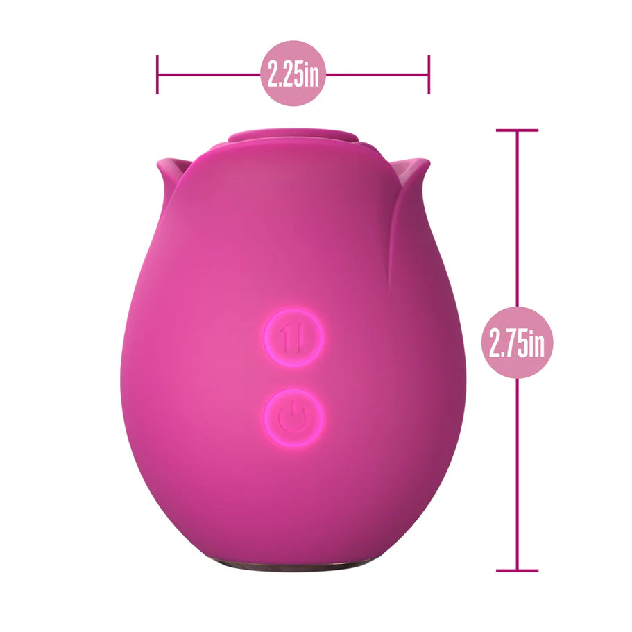 Blush Collection The Original Blush Rose Rechargeable Silicone Air Pulse Clitoral Vibrator - Buy At Luxury Toy X - Free 3-Day Shipping