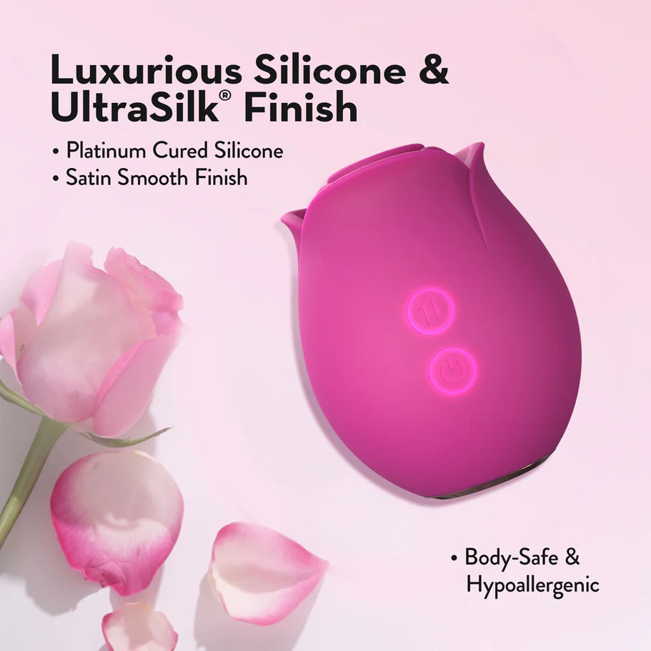 Blush Collection The Original Blush Rose Rechargeable Silicone Air Pulse Clitoral Vibrator - Buy At Luxury Toy X - Free 3-Day Shipping