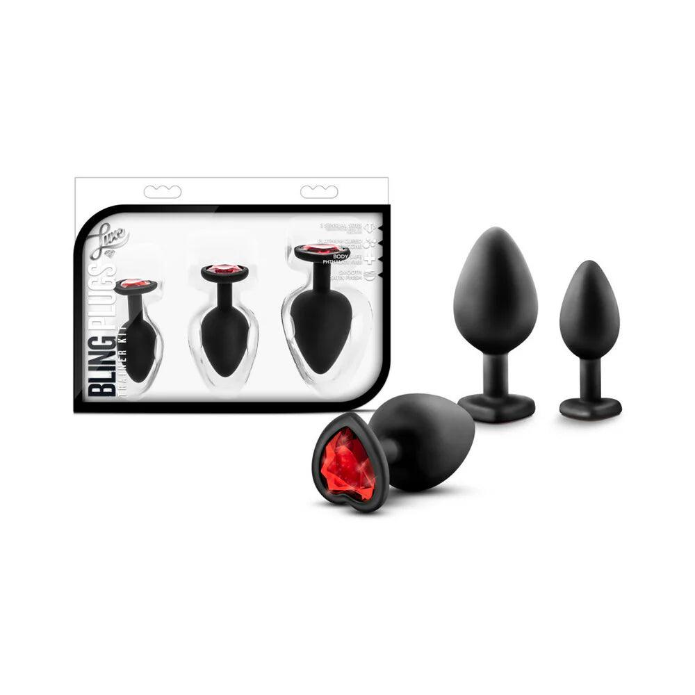 Blush Luxe 3-Piece Bling Plug Training Kit with Gems - Buy At Luxury Toy X - Free 3-Day Shipping