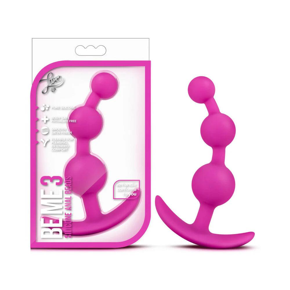 Blush Luxe Be Me 3 Silicone Anal Beads Plug - Buy At Luxury Toy X - Free 3-Day Shipping