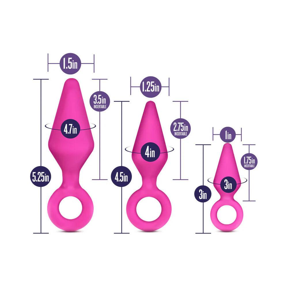 Blush Luxe Candy Rimmer 3-Piece Silicone Anal Plug Kit - Buy At Luxury Toy X - Free 3-Day Shipping