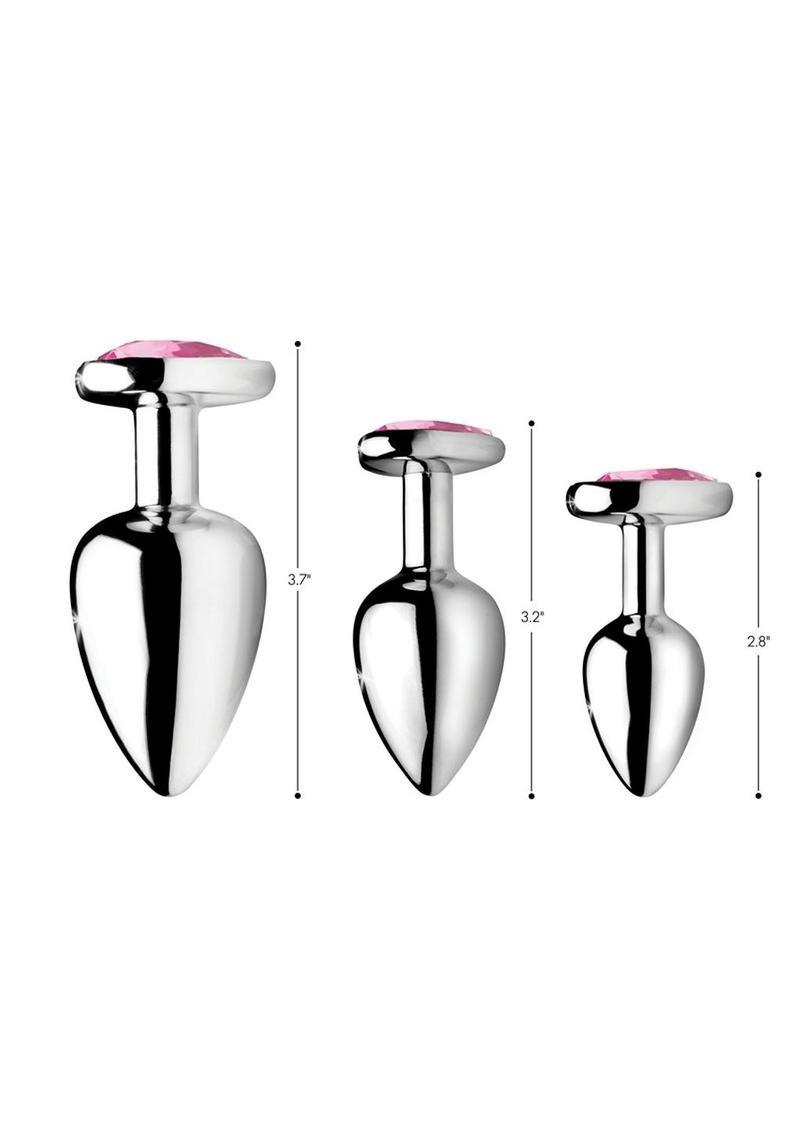 Booty Sparks Heart Gem Anal Plug Set - Buy At Luxury Toy X - Free 3-Day Shipping