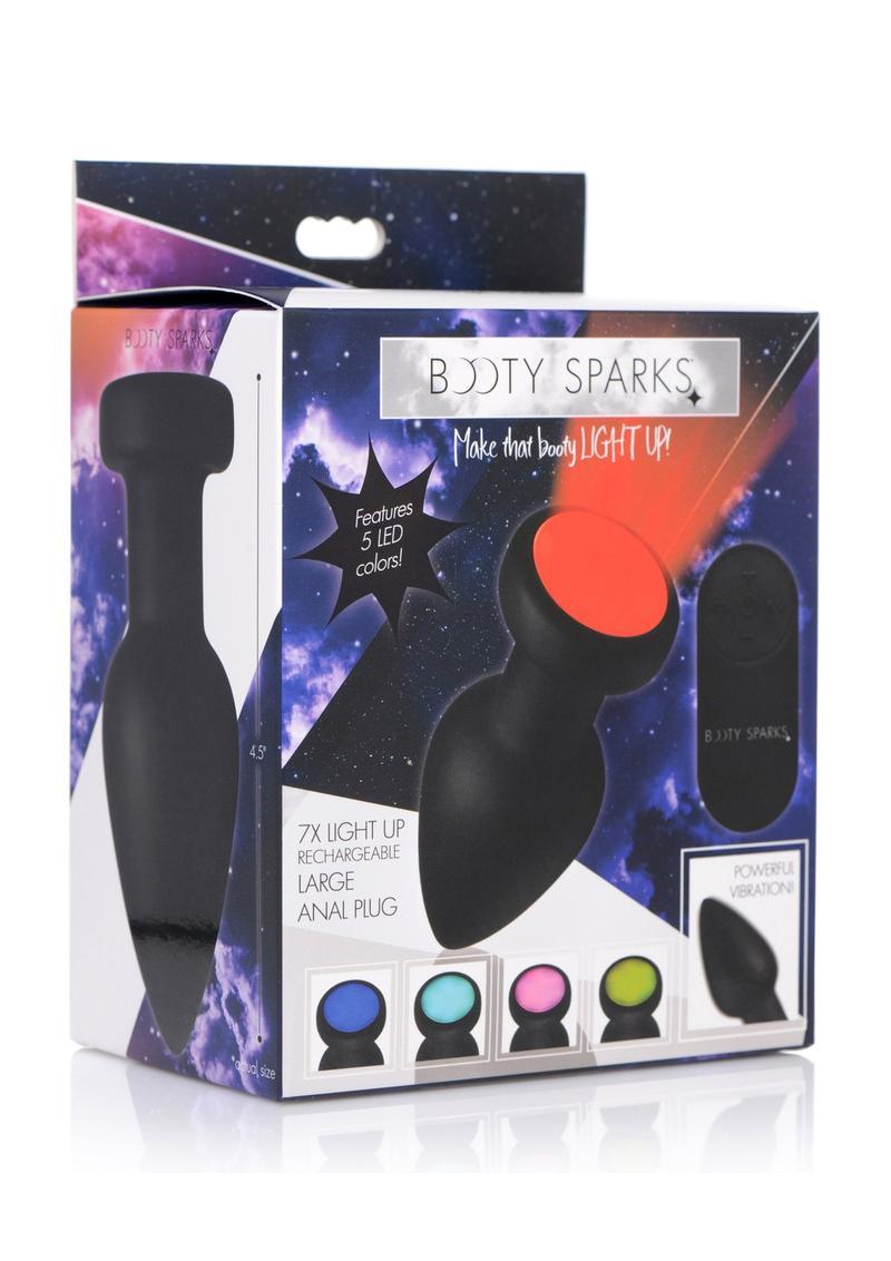 Booty Sparks Rechargeable Light Up Vibrating Anal Plug with Remote Control - Buy At Luxury Toy X - Free 3-Day Shipping