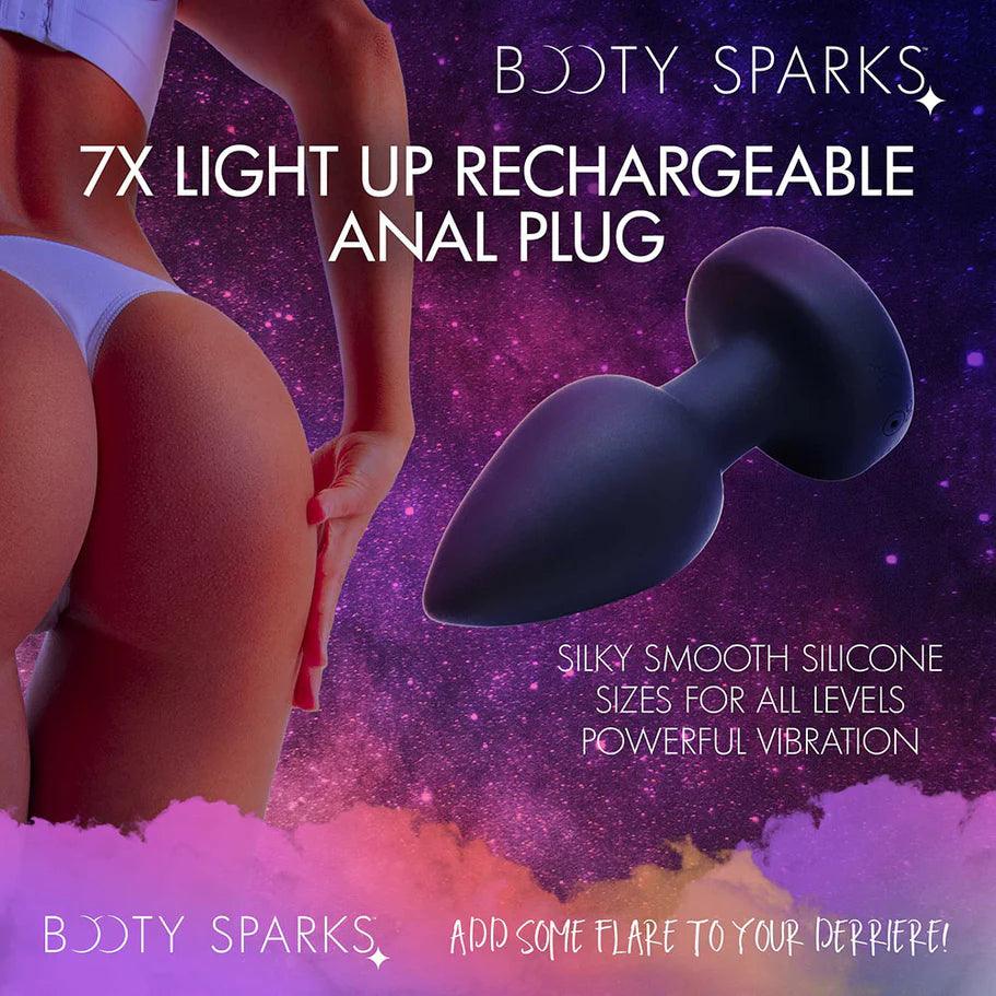 Booty Sparks Rechargeable Light Up Vibrating Anal Plug with Remote Control - Buy At Luxury Toy X - Free 3-Day Shipping