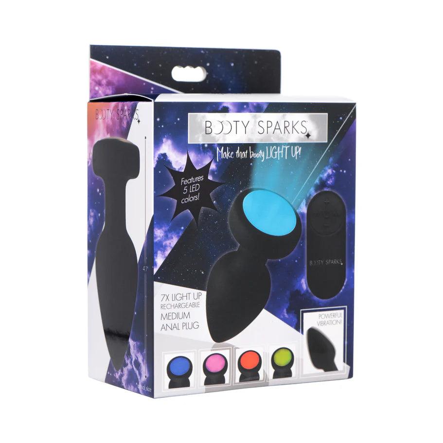 Booty Sparks Rechargeable Light Up Vibrating Anal Plug with Remote Control - Buy At Luxury Toy X - Free 3-Day Shipping