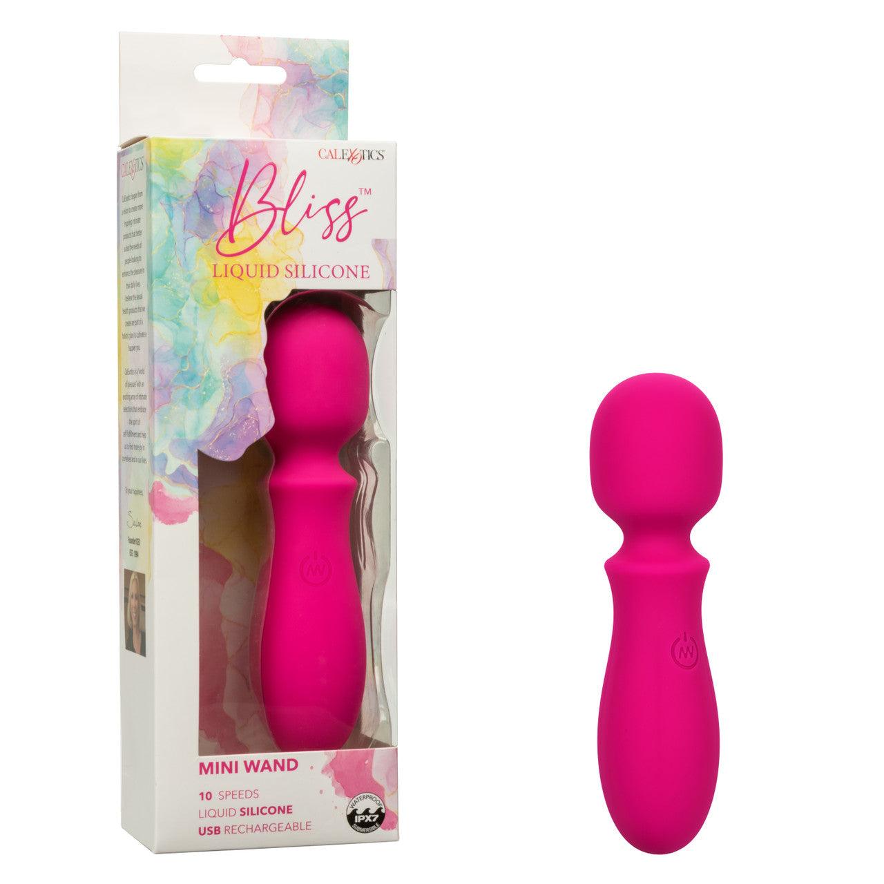 CalExotics Bliss Liquid Silicone Rechargeable Mini Wand - Buy At Luxury Toy X - Free 3-Day Shipping