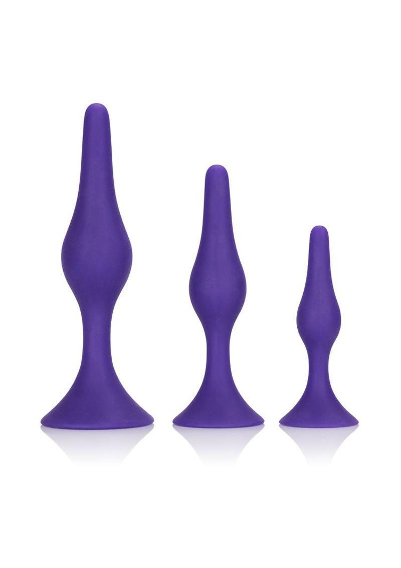 CalExotics Booty Call Booty Trainer Starter Kit Silicone Anal Plugs 3 Assorted Sizes - Buy At Luxury Toy X - Free 3-Day Shipping