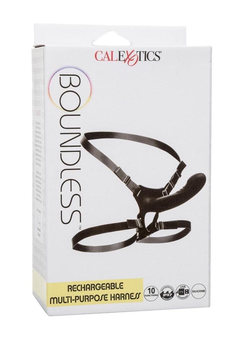 CalExotics Boundless™ Rechargeable Multi-Purpose Harness with Dildo - Buy At Luxury Toy X - Free 3-Day Shipping