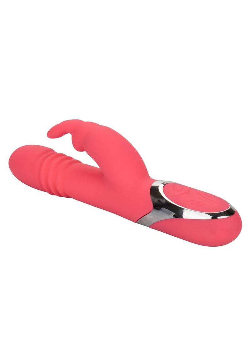 CalExotics Enchanted Exciter™ Rechargeable Silicone Thrusting Rabbit Vibrator - Buy At Luxury Toy X - Free 3-Day Shipping