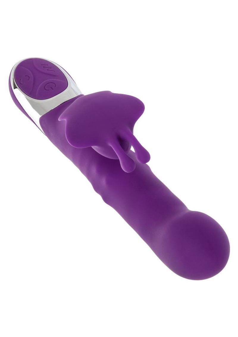 CalExotics Enchanted Flutter™ Rechargeable Silicone Dual-Action Rabbit Vibrator - Buy At Luxury Toy X - Free 3-Day Shipping