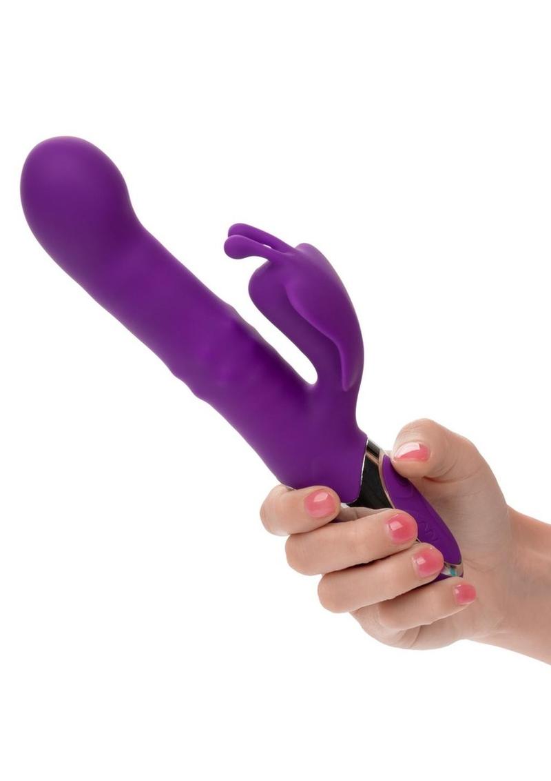 CalExotics Enchanted Flutter™ Rechargeable Silicone Dual-Action Rabbit Vibrator - Buy At Luxury Toy X - Free 3-Day Shipping