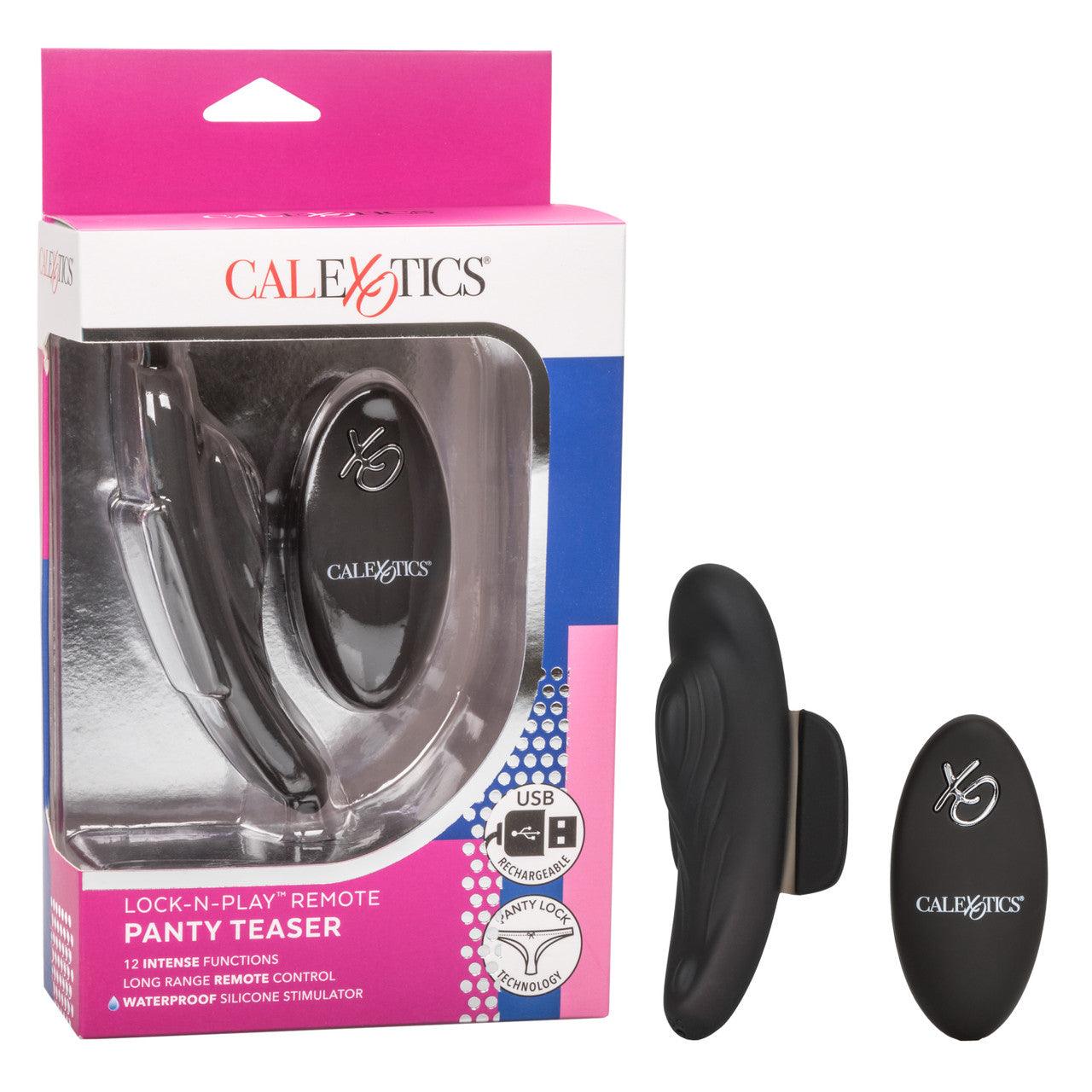 CalExotics Lock-N-Play Remote Panty Teaser Rechargeable Silicone Panty Vibe with Remote Control - Buy At Luxury Toy X - Free 3-Day Shipping