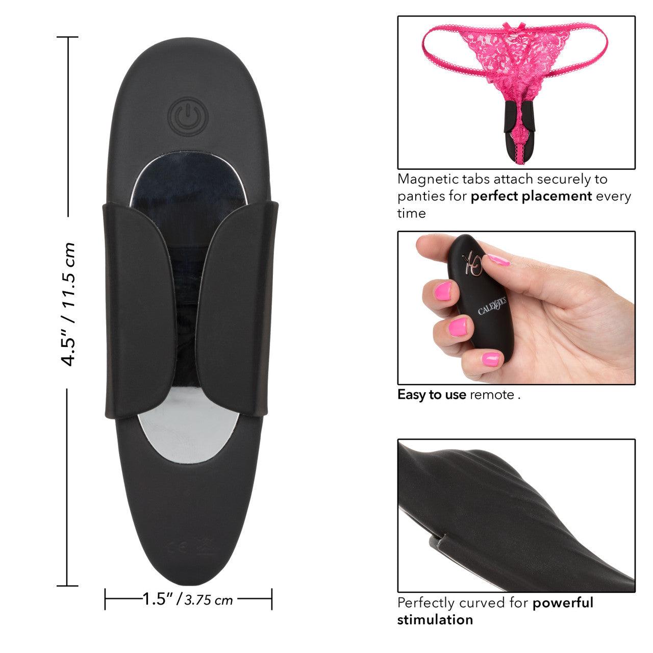 CalExotics Lock-N-Play Remote Panty Teaser Rechargeable Silicone Panty Vibe with Remote Control - Buy At Luxury Toy X - Free 3-Day Shipping