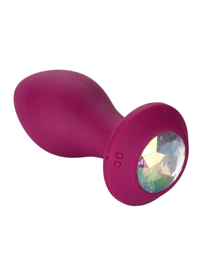 CalExotics Power Gem Vibrating Crystal Probe Silicone Rechargeable Butt Plug - Buy At Luxury Toy X - Free 3-Day Shipping