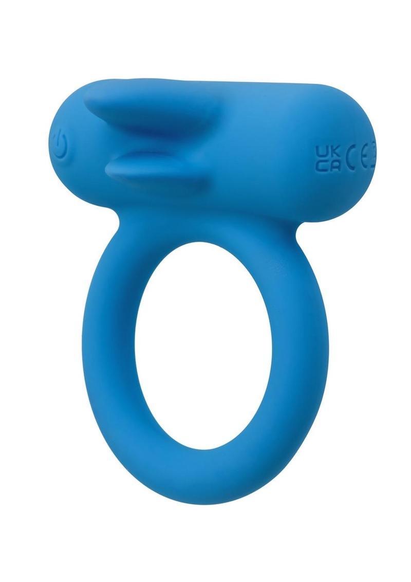 CalExotics Silicone Rechargeable Double Trouble Cock Ring - Buy At Luxury Toy X - Free 3-Day Shipping