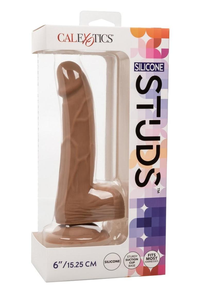 CalExotics Silicone Studs Realistic Dildo 6in - Buy At Luxury Toy X - Free 3-Day Shipping