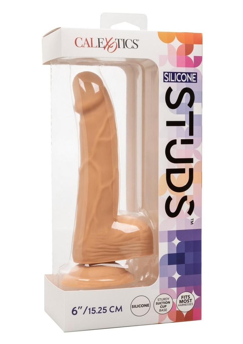 CalExotics Silicone Studs Realistic Dildo 6in - Buy At Luxury Toy X - Free 3-Day Shipping