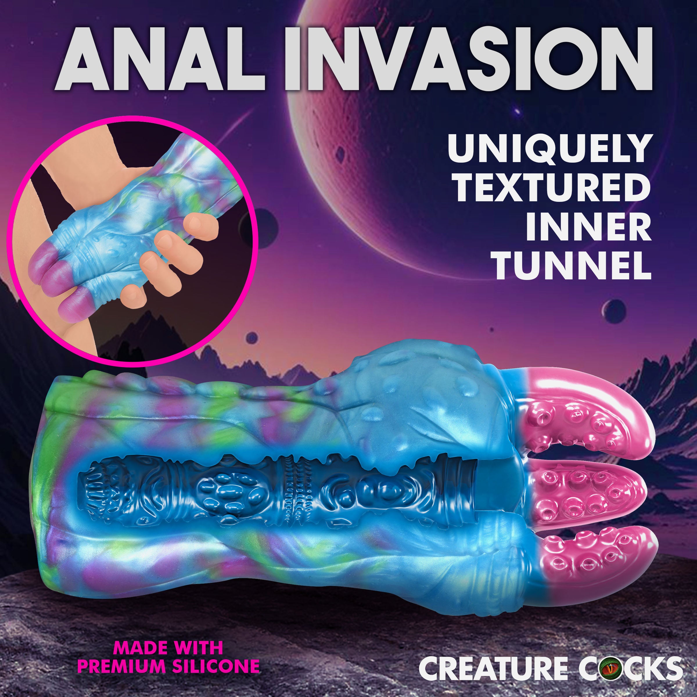 Creature Cocks Asstra Silicone Ass Stroker – Explore Cosmic Pleasures - Buy At Luxury Toy X - Free 3-Day Shipping