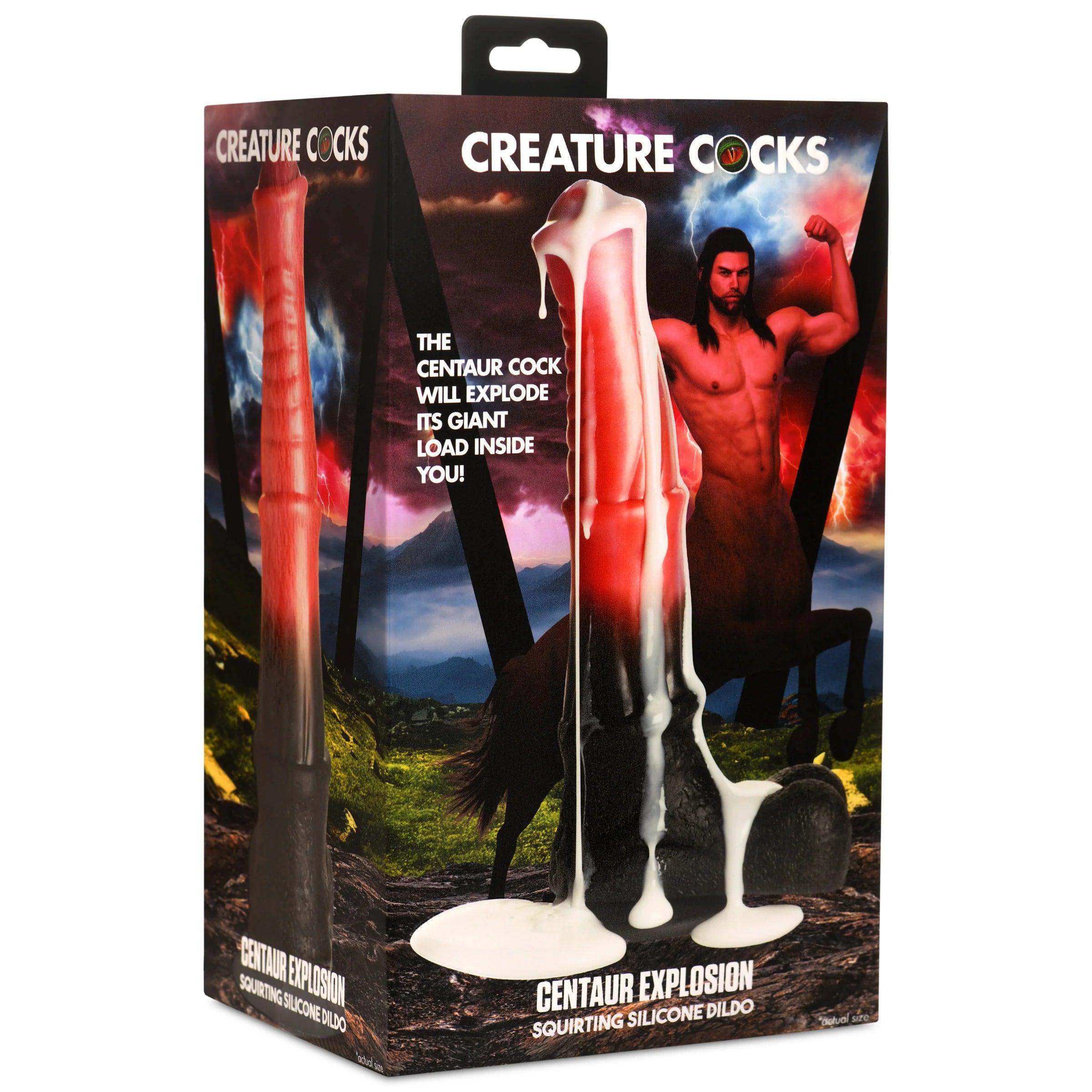 Creature Cocks Centaur Explosion Squirting Silicone Dildo - Buy At Luxury Toy X - Free 3-Day Shipping