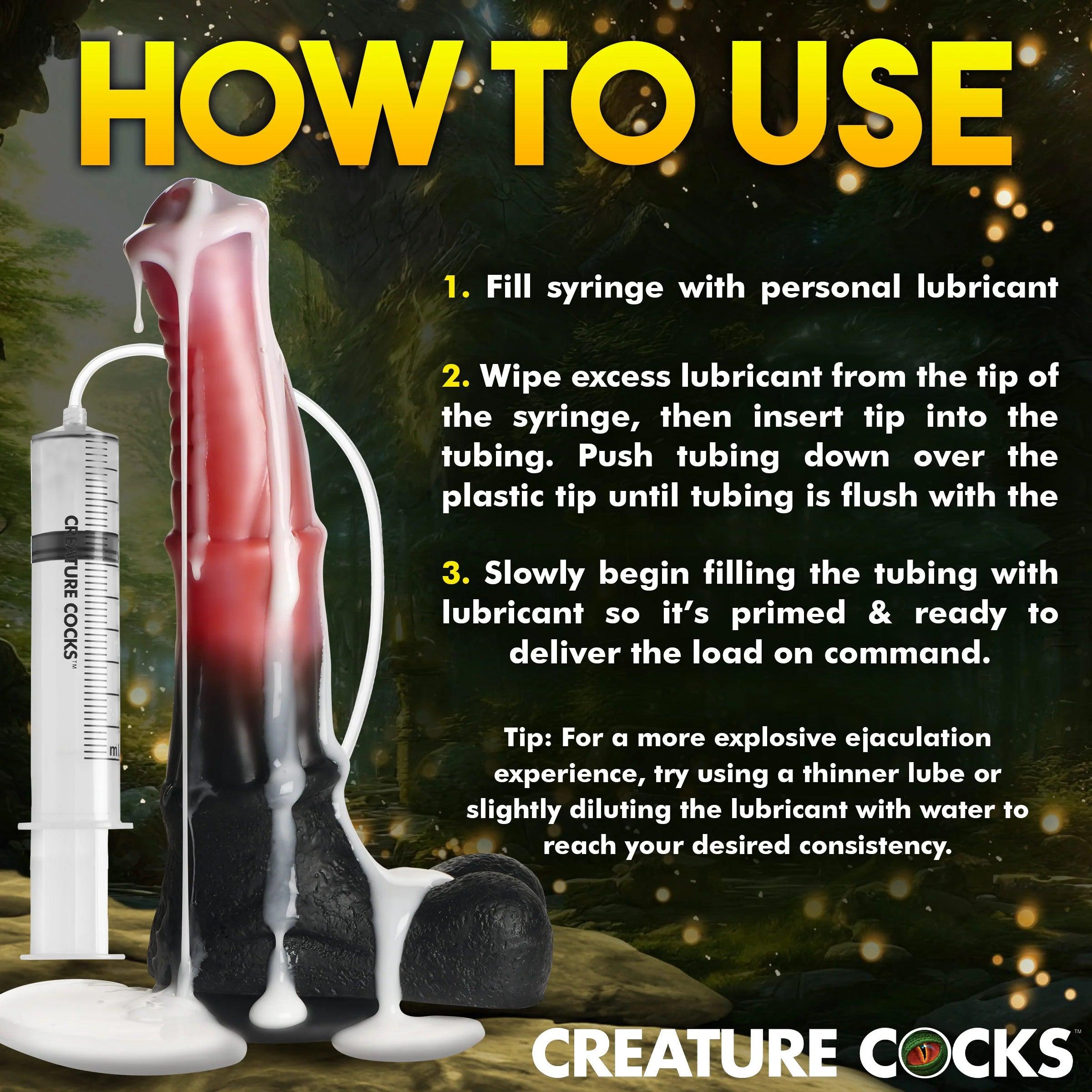 Creature Cocks Centaur Explosion Squirting Silicone Dildo - Buy At Luxury Toy X - Free 3-Day Shipping