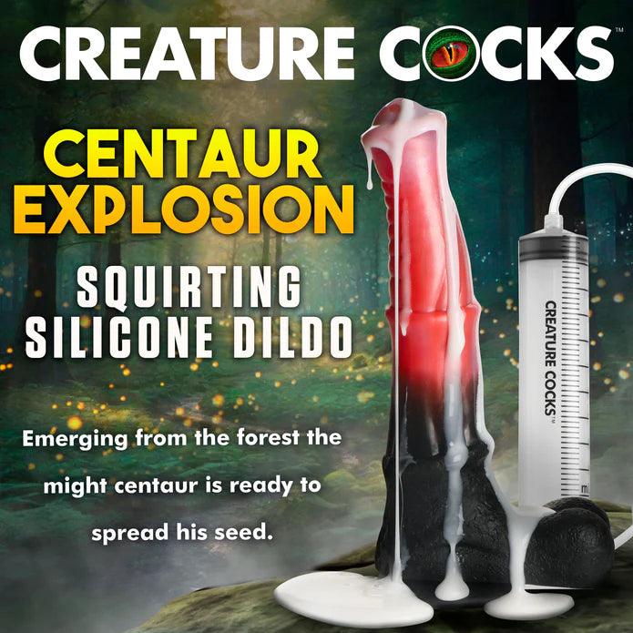 Creature Cocks Centaur Explosion Squirting Silicone Dildo - Buy At Luxury Toy X - Free 3-Day Shipping