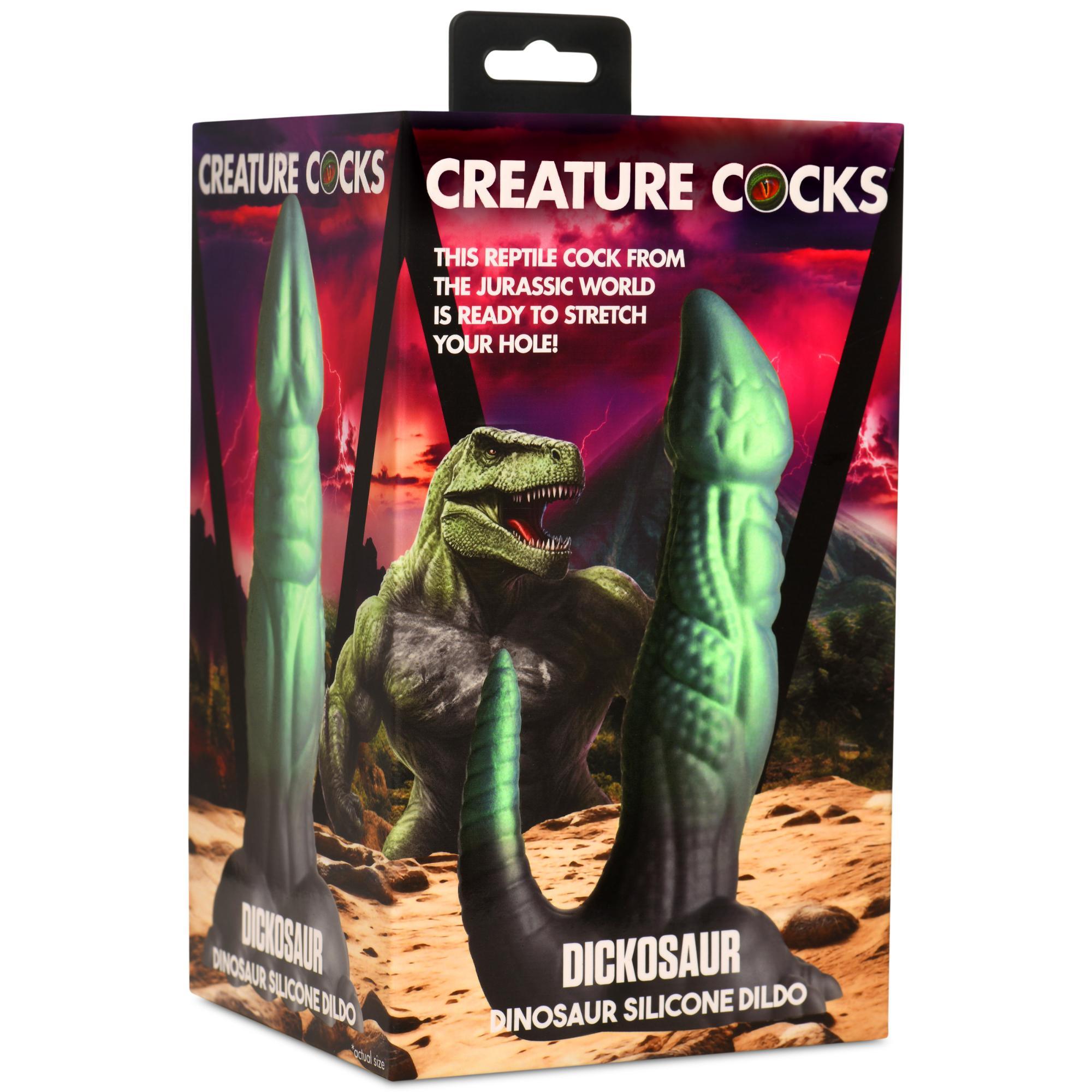 Creature Cocks Dickosaur Dinosaur Silicone Dildo - Buy At Luxury Toy X - Free 3-Day Shipping