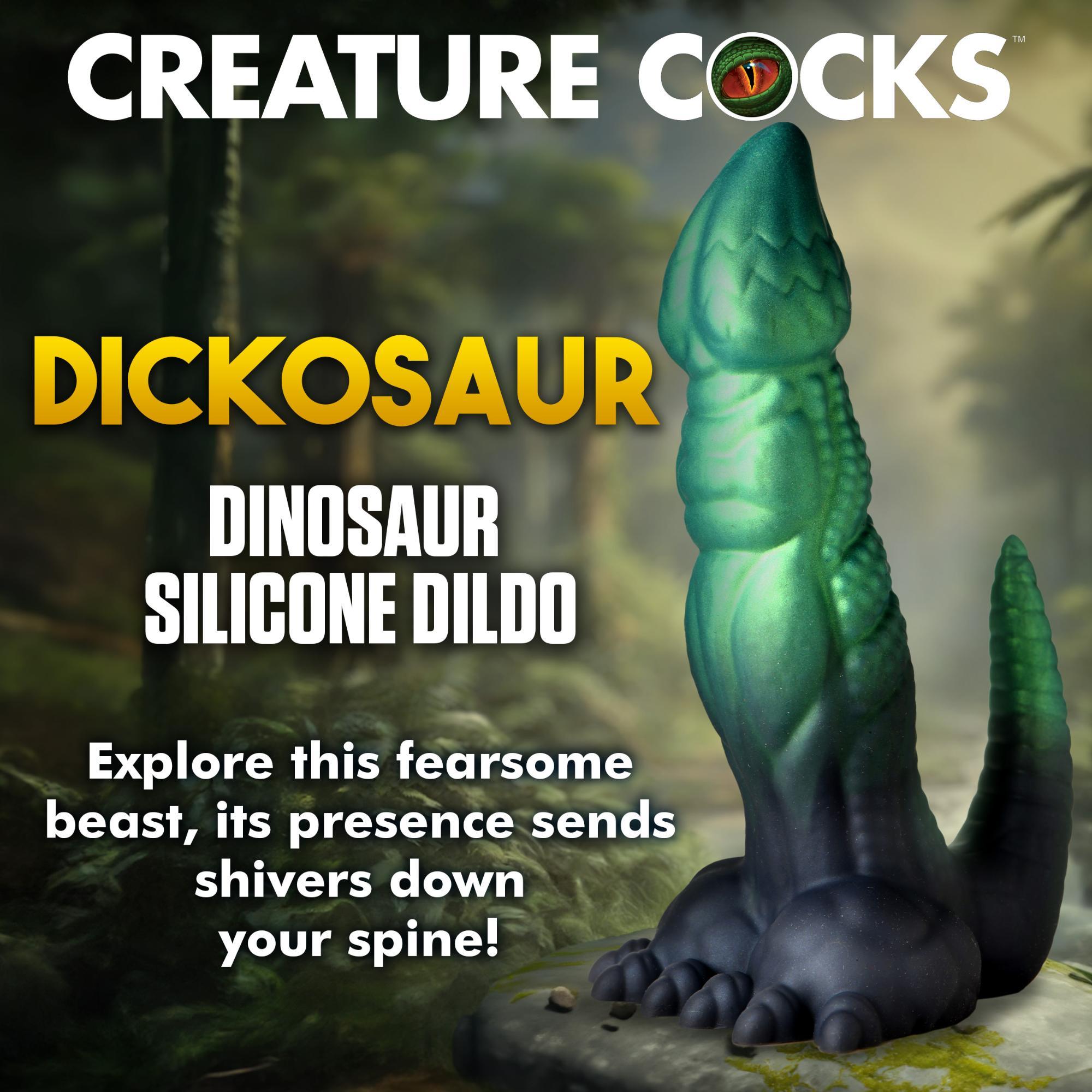 Creature Cocks Dickosaur Dinosaur Silicone Dildo - Buy At Luxury Toy X - Free 3-Day Shipping