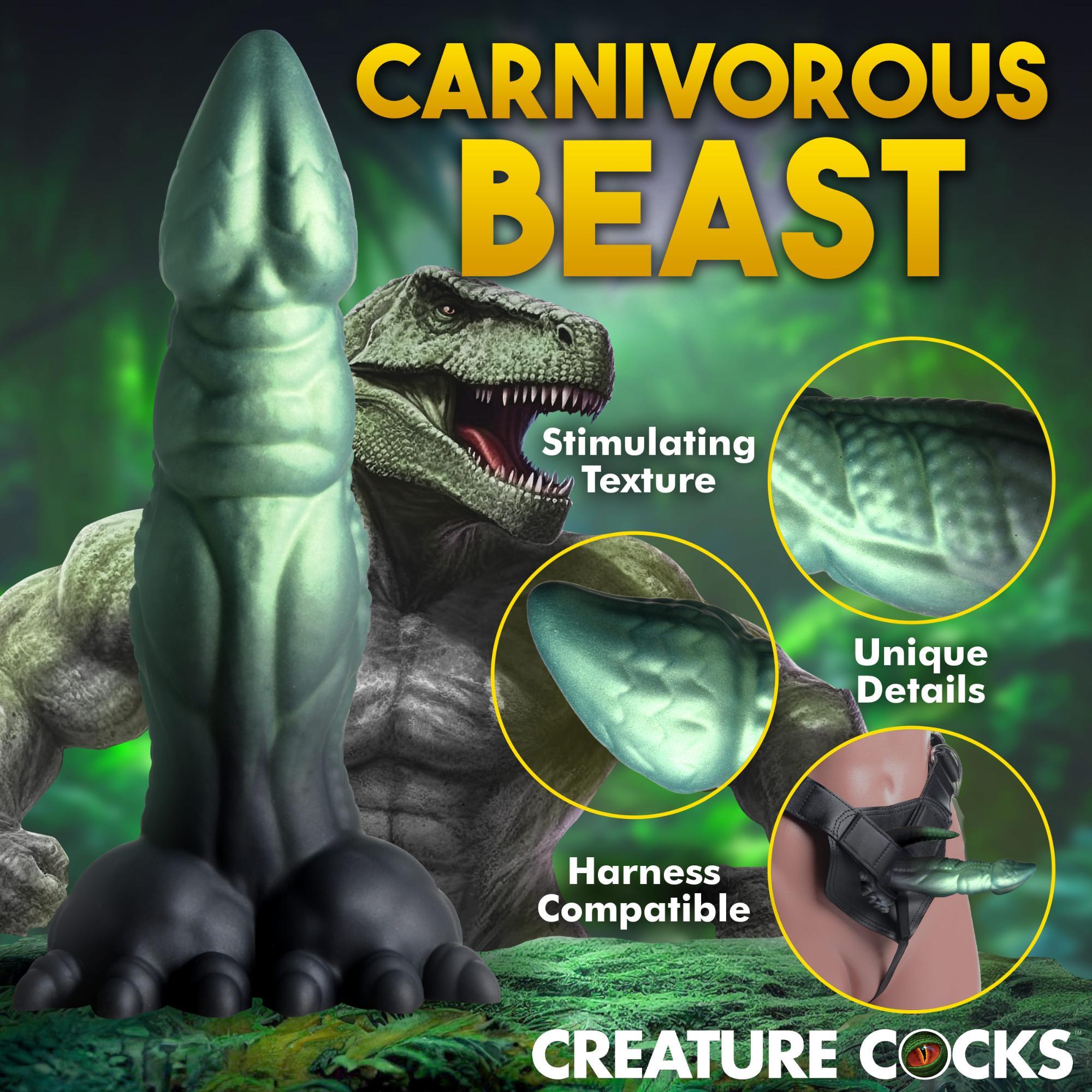 Creature Cocks Dickosaur Dinosaur Silicone Dildo - Buy At Luxury Toy X - Free 3-Day Shipping