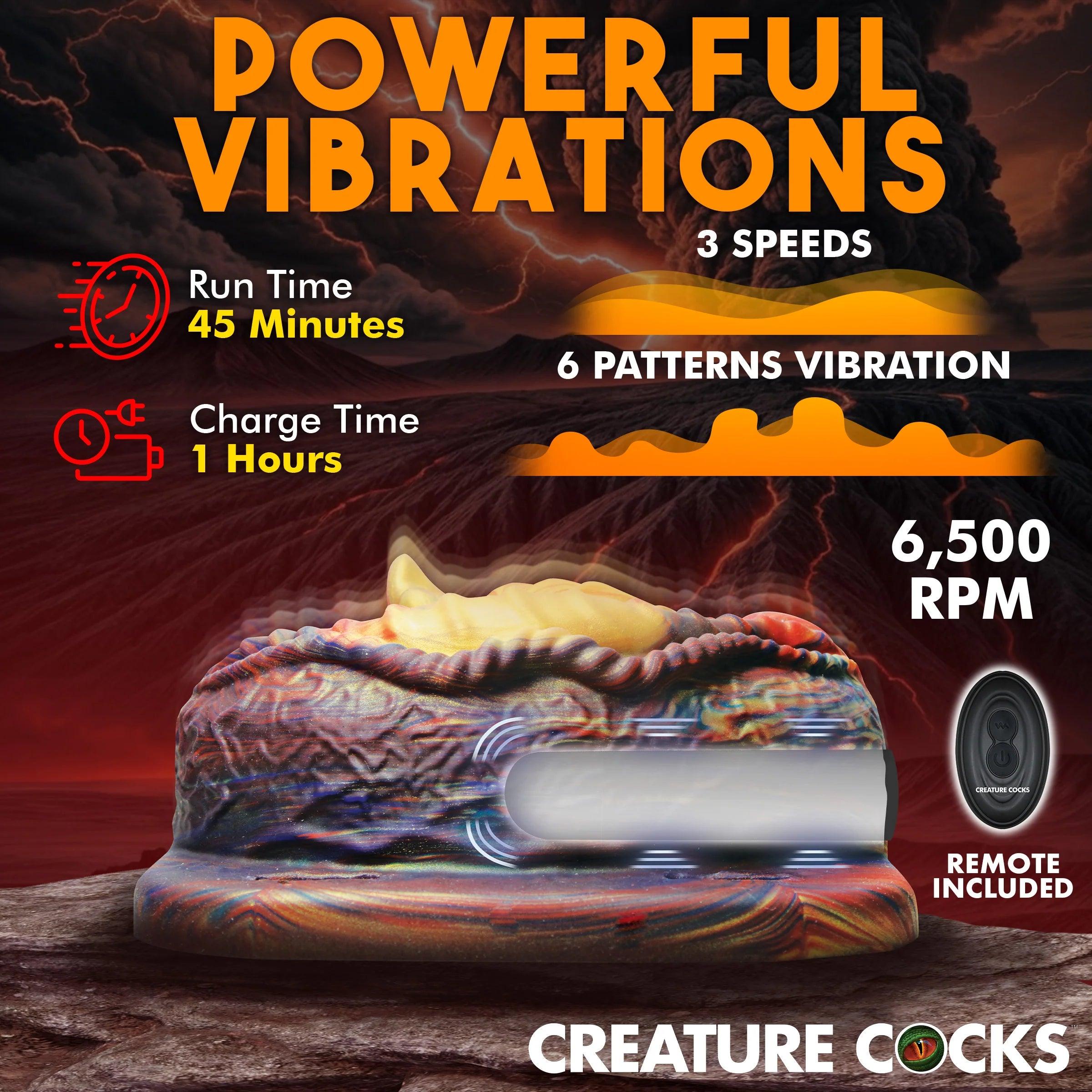 Creature Cocks Hell's Angel Rechargeable Vibrating Silicone Grinder – Ride the Flames of Ecstasy! - Buy At Luxury Toy X - Free 3-Day Shipping