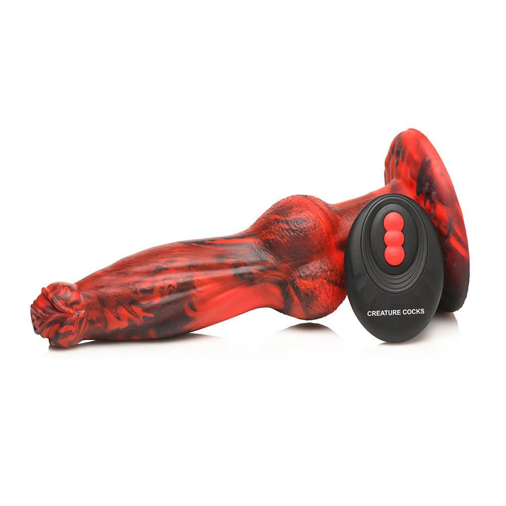 Creature Cocks Hell Wolf Thrusting & Vibrating Silicone Dildo - Buy At Luxury Toy X - Free 3-Day Shipping