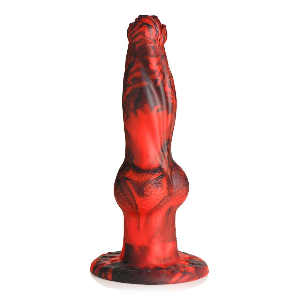 Creature Cocks Hell Wolf Thrusting & Vibrating Silicone Dildo - Buy At Luxury Toy X - Free 3-Day Shipping