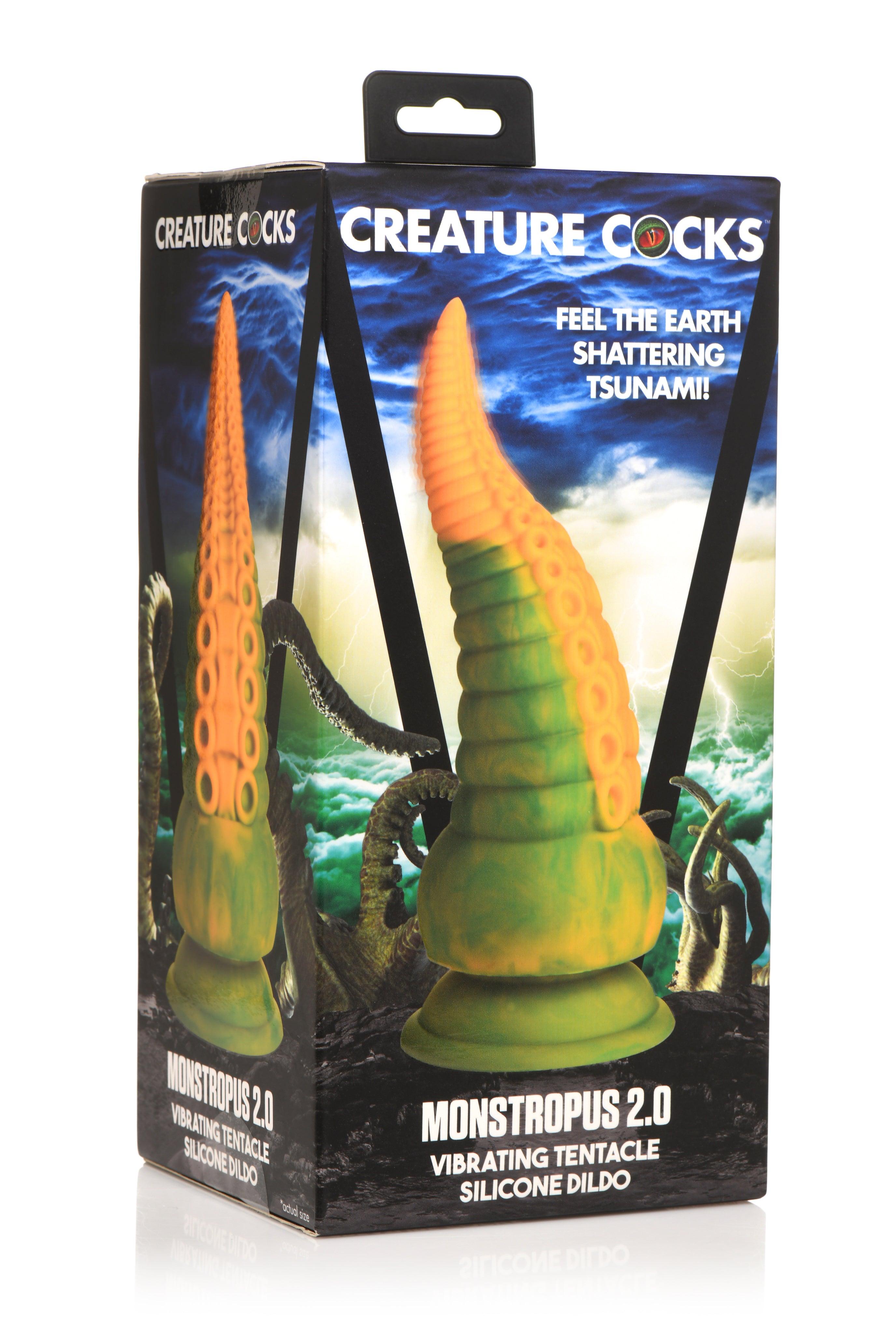 Creature Cocks Monstropus 2.0 Vibrating Tentacle Rechargeable Silicone Dildo - Buy At Luxury Toy X - Free 3-Day Shipping