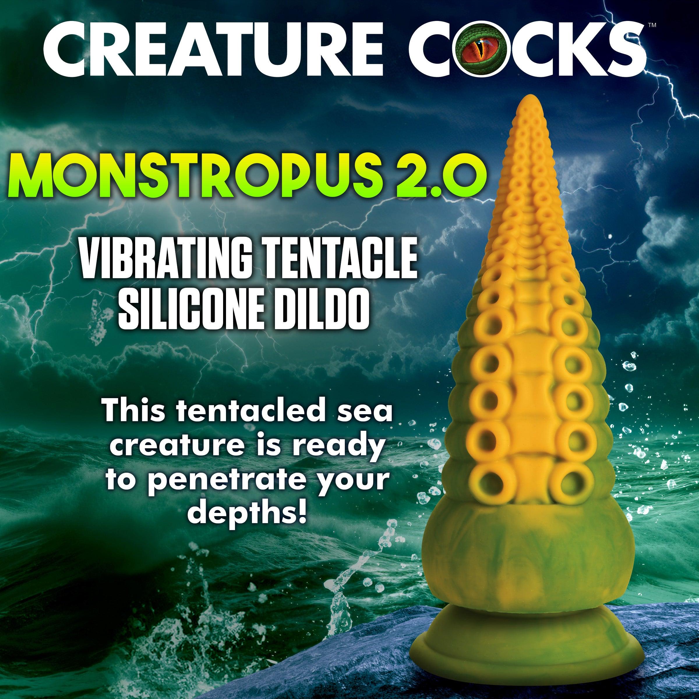 Creature Cocks Monstropus 2.0 Vibrating Tentacle Rechargeable Silicone Dildo - Buy At Luxury Toy X - Free 3-Day Shipping