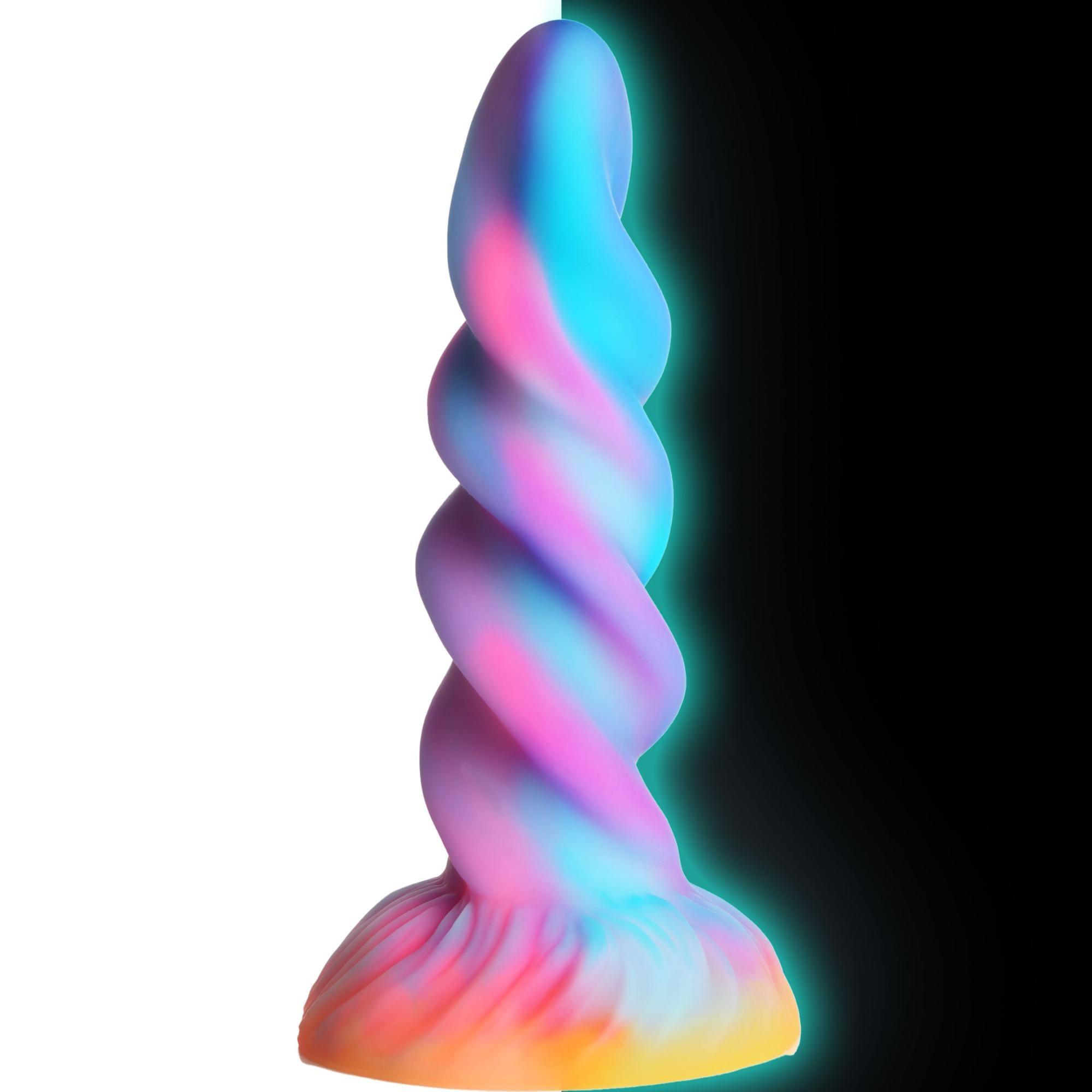 Creature Cocks Moon Rider Glow in the Dark Unicorn Silicone Dildo - Buy At Luxury Toy X - Free 3-Day Shipping