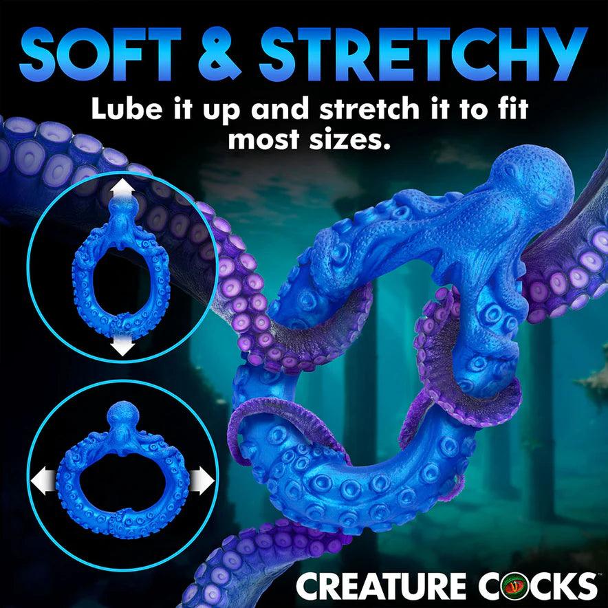 Creature Cocks Poseidon's Octo-Ring Silicone Cock Ring - Buy At Luxury Toy X - Free 3-Day Shipping