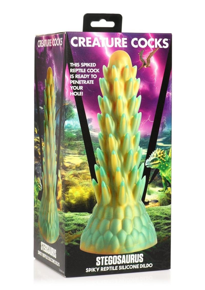 Creature Cocks Stegosaurus Spiky Reptile Silicone Dildo - Buy At Luxury Toy X - Free 3-Day Shipping