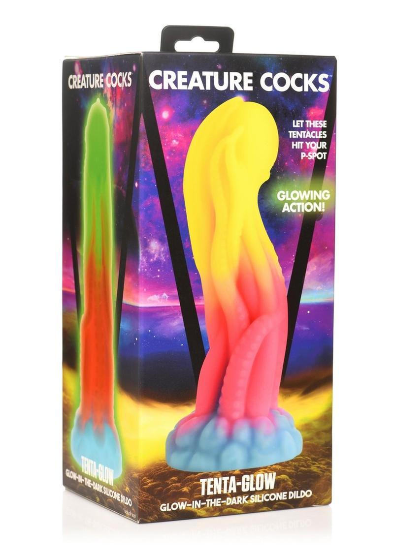 Creature Cocks Tenta-Glow Glow-in-The-Dark Silicone Dildo - Buy At Luxury Toy X - Free 3-Day Shipping