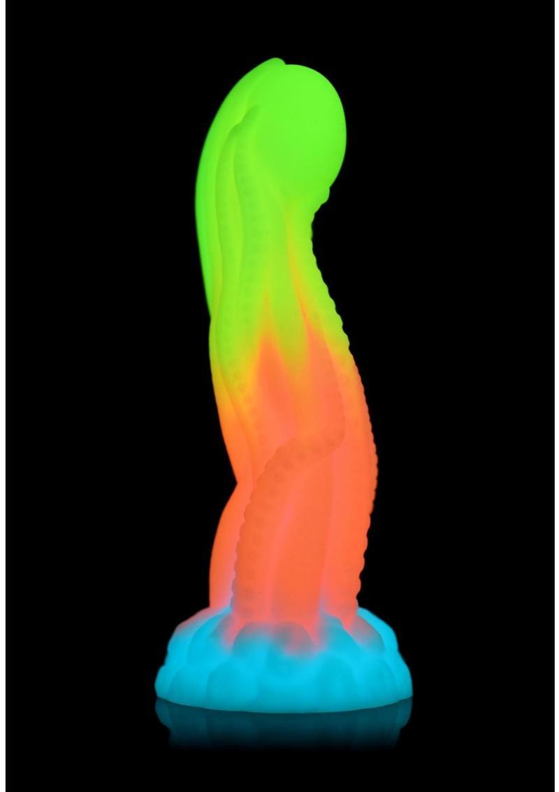 Creature Cocks Tenta-Glow Glow-in-The-Dark Silicone Dildo - Buy At Luxury Toy X - Free 3-Day Shipping