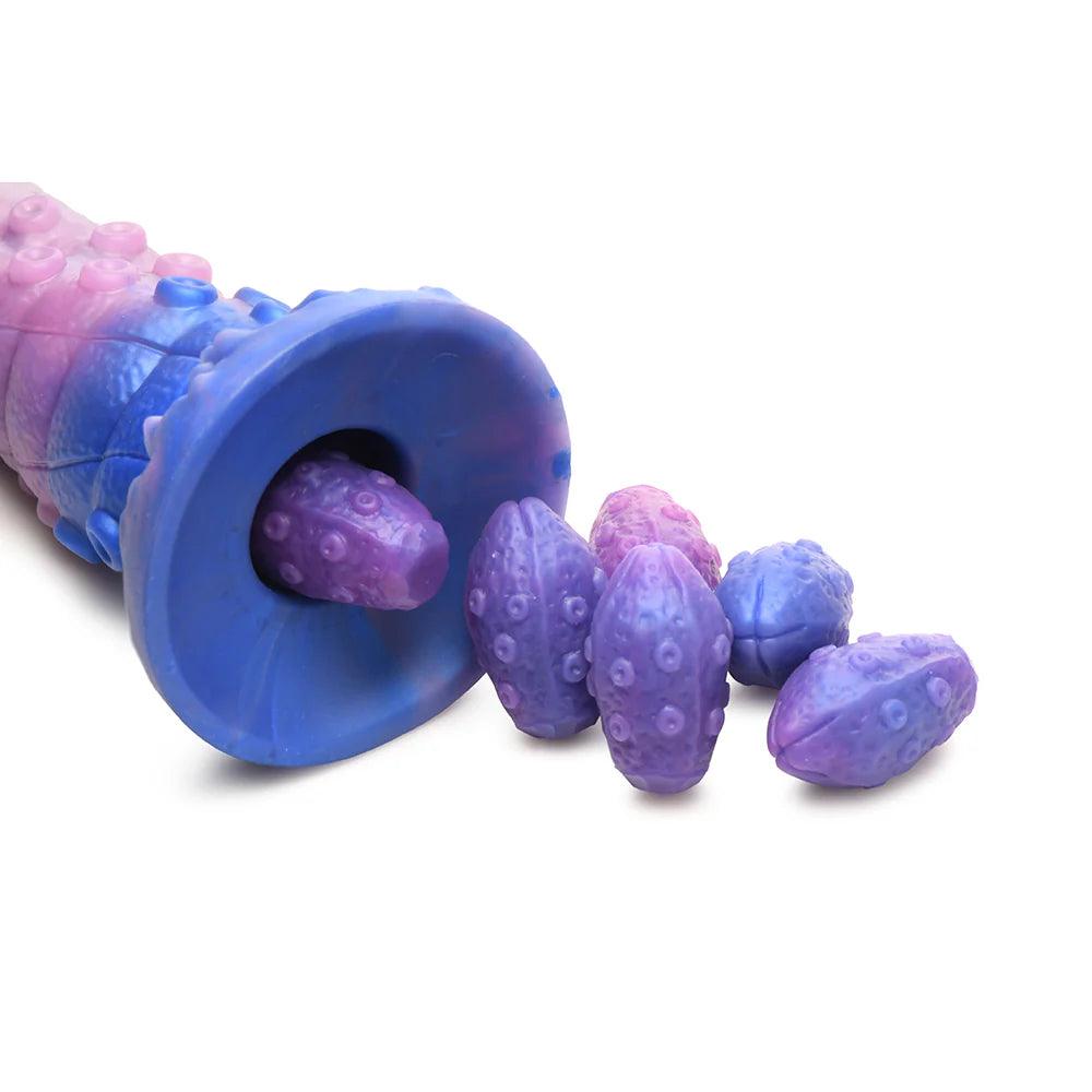 Creature Cocks Tenta-Queen Ovipositor Silicone Dildo with Eggs - Buy At Luxury Toy X - Free 3-Day Shipping