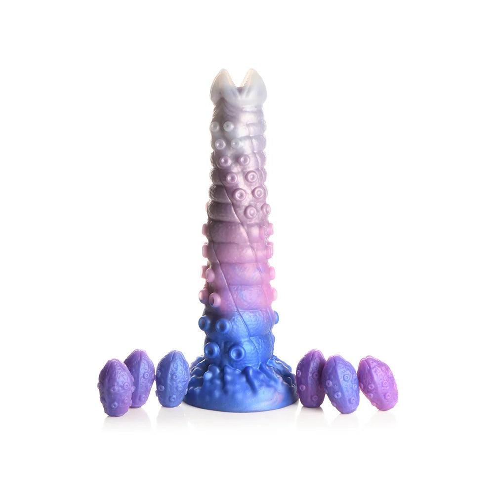 Creature Cocks Tenta-Queen Ovipositor Silicone Dildo with Eggs - Buy At Luxury Toy X - Free 3-Day Shipping