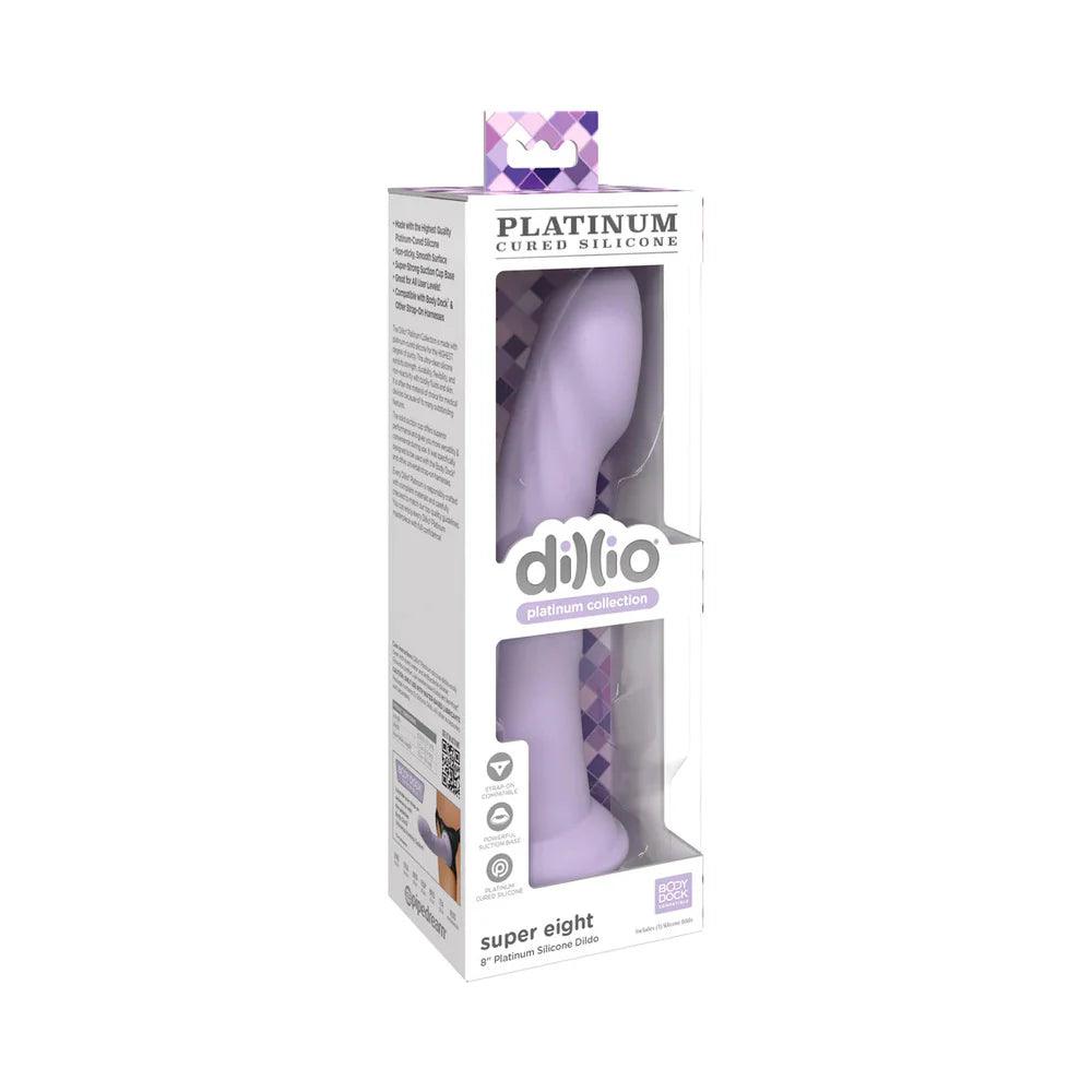 Dillio Platinum Collection Super Eight 8 in. Silicone Dildo - Buy At Luxury Toy X - Free 3-Day Shipping