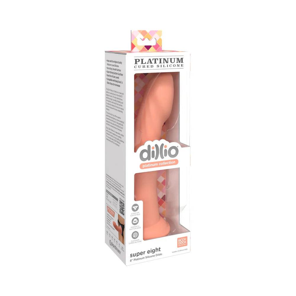 Dillio Platinum Collection Super Eight 8 in. Silicone Dildo - Buy At Luxury Toy X - Free 3-Day Shipping