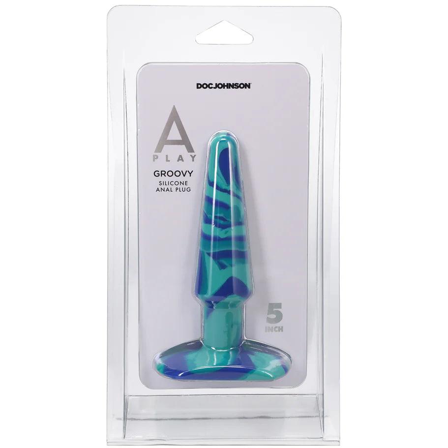 Doc Johnson A-Play Groovy 5 in. Silicone Anal Plug - Buy At Luxury Toy X - Free 3-Day Shipping