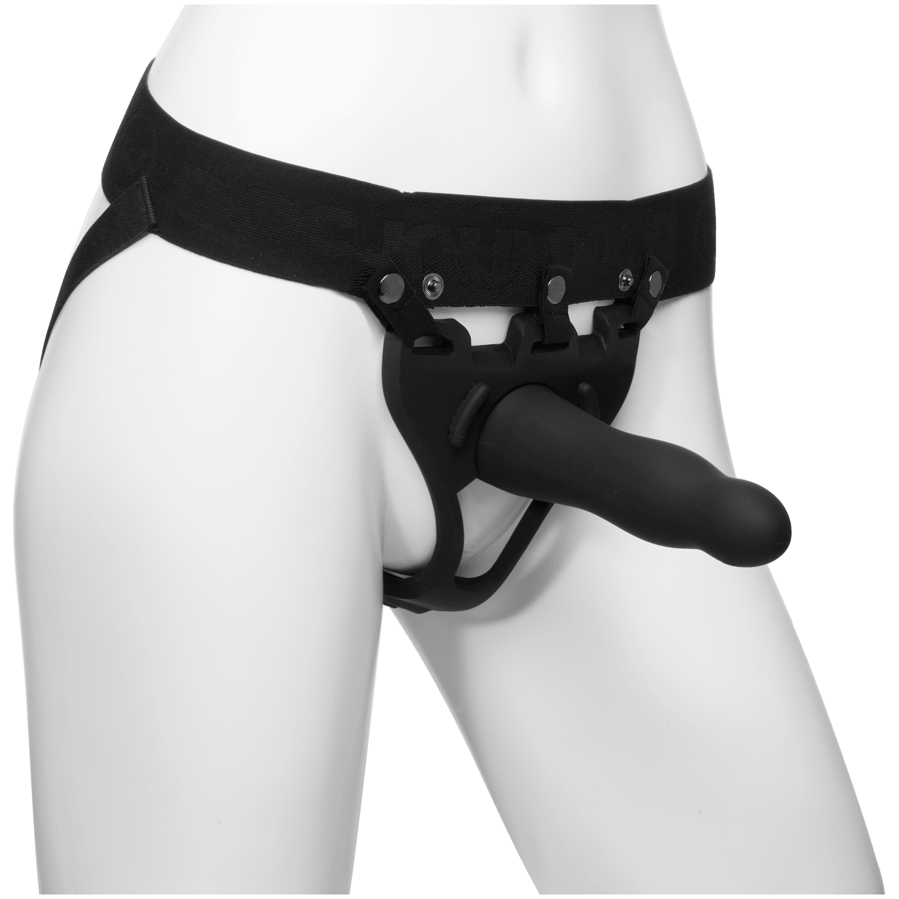 Doc Johnson Body Extensions Be Daring Silicone Strap-On Harness with Hollow Dildo 7in (2 Piece Kit) - Buy At Luxury Toy X - Free 3-Day Shipping